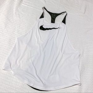 BLACK AND WHITE NIKE STRINGER TANK